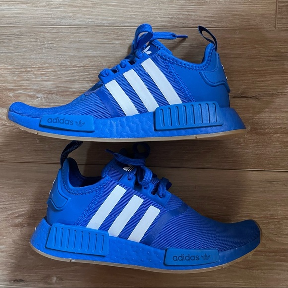 Adidas NMD_R1 J Blue/White Size 6.5 Y/Women’s 8 - Picture 4 of 7